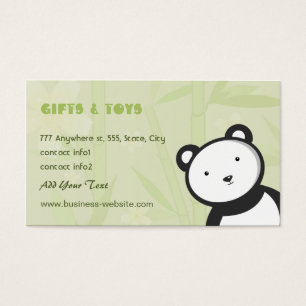 Carte de visite de boutique de cadeaux d'enfants