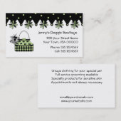 Carte de visite de boutique de chien en bon état (Devant / Derrière)