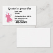 Carte de visite de boutique de consignation avec l (Devant / Derrière)