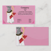 Carte de visite de boutique de haute couture (Devant / Derrière)