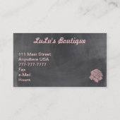 Carte de visite de boutique de magasin de (Dos)