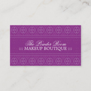 Carte de visite de boutique de maquillage