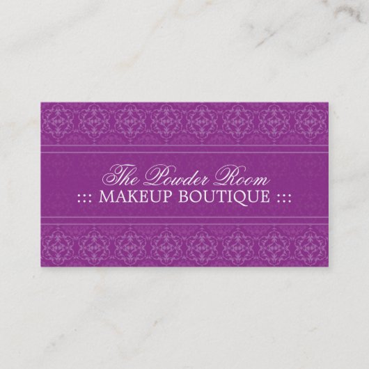 Carte de visite de boutique de maquillage (Devant)