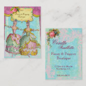 CARTE DE VISITE DE BOUTIQUE DE PARURE ET DE (Devant / Derrière)