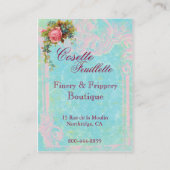 CARTE DE VISITE DE BOUTIQUE DE PARURE ET DE (Dos)