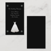 Carte de visite de boutique de robe de mariage (Devant / Derrière)