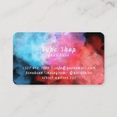 Carte de visite de boutique de vapotage (Dos)