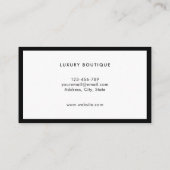 Carte de visite de boutique de vêtements / Clean B (Dos)