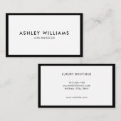 Carte de visite de boutique de vêtements / Clean B (Devant / Derrière)