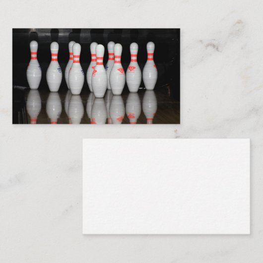 Carte de visite de bowling (Devant / Derrière)