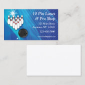 Carte de visite de bowling (Devant / Derrière)