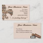 carte de visite de "brick fleur de lis" (Devant / Derrière)