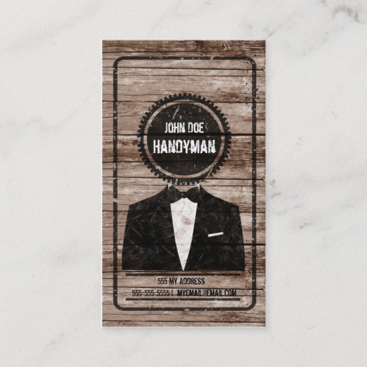 Carte de visite de bricoleur (Devant)
