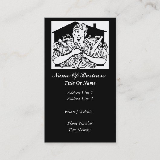 Carte de visite de bricoleur (Devant)