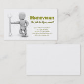 Carte de visite de bricoleur (Devant / Derrière)