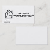 CARTE DE VISITE DE BRICOLEUR (Devant / Derrière)