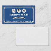 Carte de visite de bricoleur (Devant / Derrière)