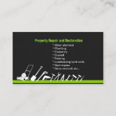 Carte de visite de bricoleur (Dos)