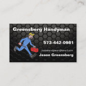 Carte de visite de bricoleur avec le contexte de (Devant)