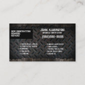 Carte de visite de bricoleur de construction (Dos)