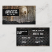 Carte de visite de bricoleur de construction (Devant / Derrière)