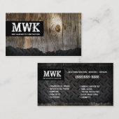 Carte de visite de bricoleur de construction (Devant / Derrière)