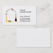 Carte de visite de bricoleur d'entrepreneur de (Devant / Derrière)