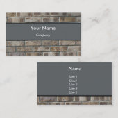 Carte de visite de brique (Devant / Derrière)