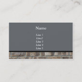 Carte de visite de brique (Dos)