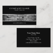 Carte de visite de brique (Devant / Derrière)