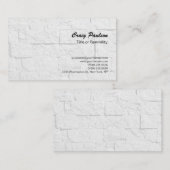 Carte de visite de brique murale de script de bros (Devant / Derrière)