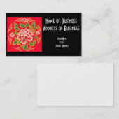 Carte de visite de broderie de chinois (Devant / Derrière)