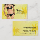 Carte de visite de bronzage de jet mobile (Devant / Derrière)