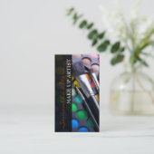 Carte de visite de brosse de palette de maquillage (Debout devant)