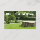Carte de visite de broyage de souche d'arbre (Devant)