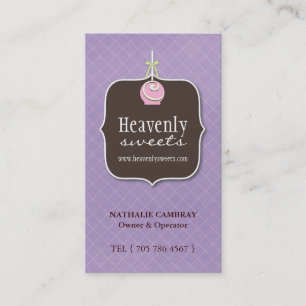 Carte de visite de bruit de gâteau