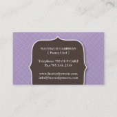 Carte de visite de bruit de gâteau (Dos)