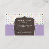 Carte de visite de bruit de gâteau (Dos)