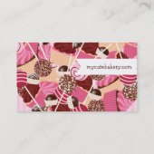 Carte de visite de bruits de petit gâteau et de (Dos)