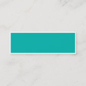 Carte de visite de brun et d'Aqua de bloc de (Dos)