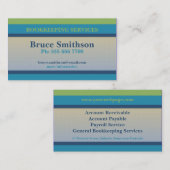 Carte de visite de budget de chèques et de bandes  (Devant / Derrière)