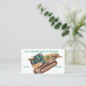 Carte de visite de bulldozer de déplacement de ter (Debout devant)