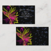 Carte de visite de bulles de N de lis (Devant / Derrière)