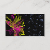 Carte de visite de bulles de N de lis (Dos)