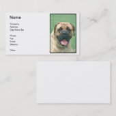 Carte de visite de Bullmastiff de faon (Devant / Derrière)