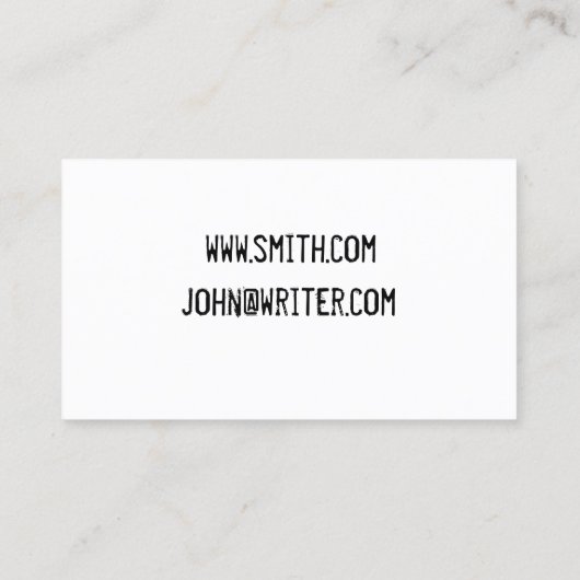 Carte de visite de bureau (Dos)