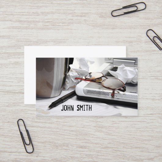 Carte de visite de bureau (Devant/Arrière en situation)