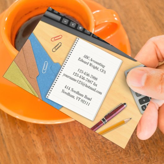 Carte de visite de bureau comptable