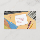 Carte de visite de bureau comptable (Dos)