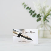 Carte de visite de bureau de la plume (Debout devant)